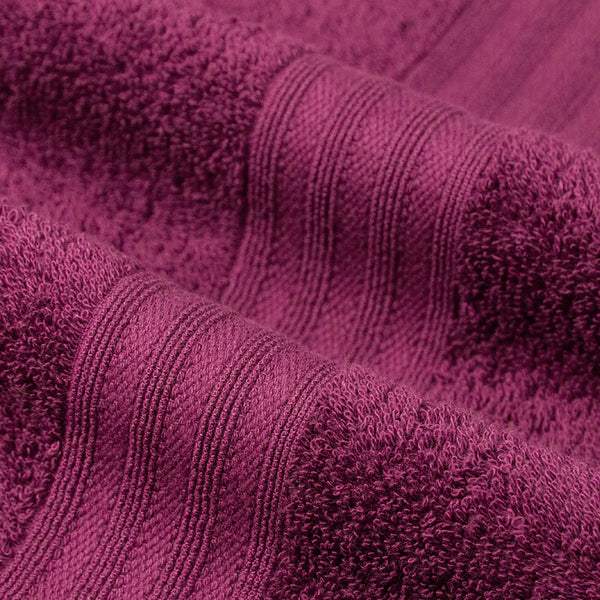 Celebration 4Pc Towel Gift set, Red Wine | 450 GSM Cotton