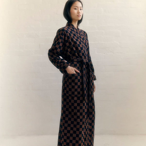 SULIS BATH ROBE
tabac & noir