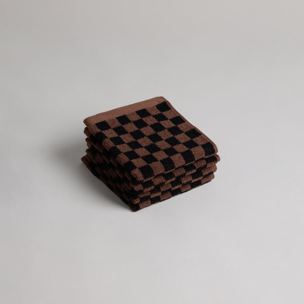 QUILL FACE CLOTHS
tabac & noir