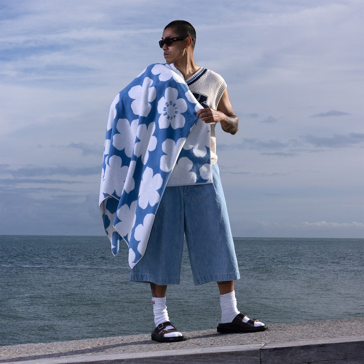 Kenzo K Spot Beach Towel