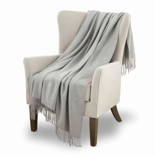 Cashmere Gray Throw by Luxor