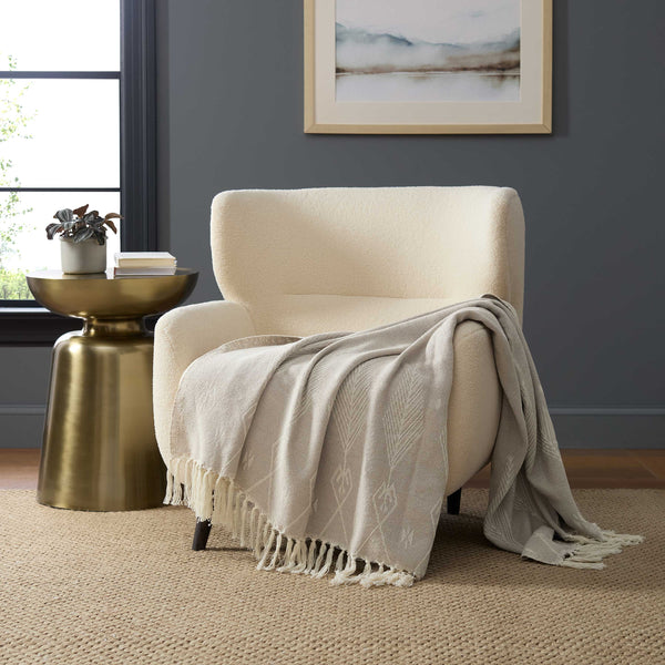Martex Arcadia Enya All Ivory Throw