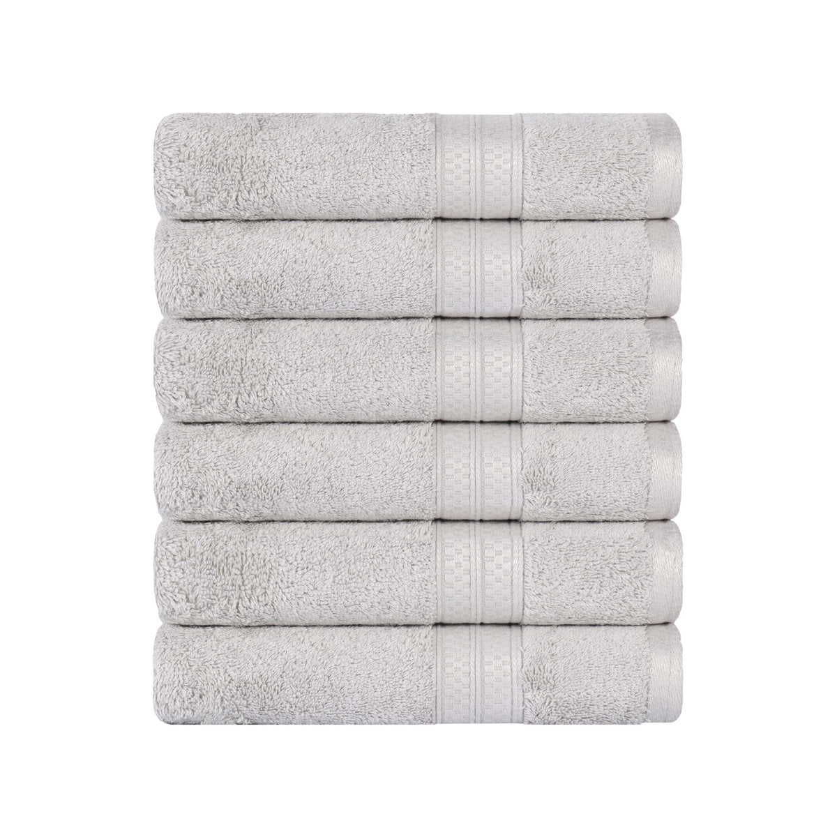 Nolhan 60% Cotton and 40% Rayon from Bamboo Hand Towel Set (Set of 6)