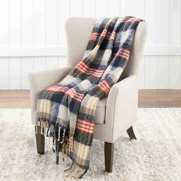 Mohair Plaid Throw by Vellux