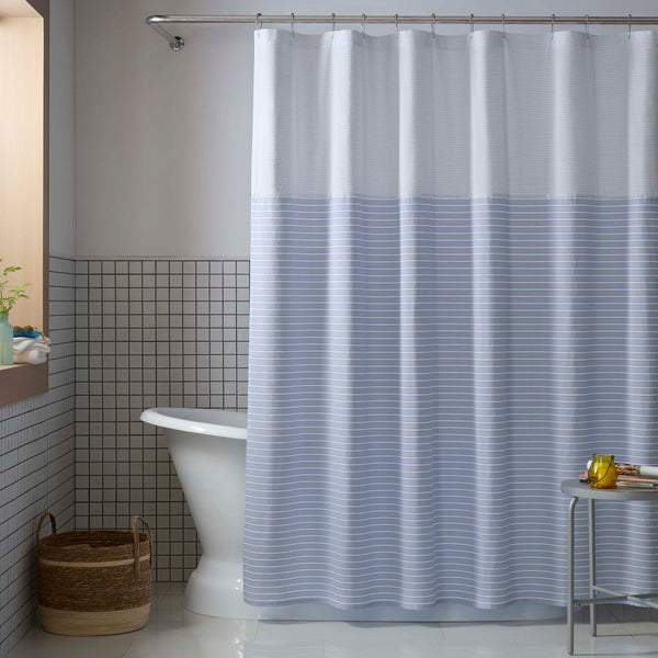 Martex Expression Crosby 72x72 Blue Shower Curtain