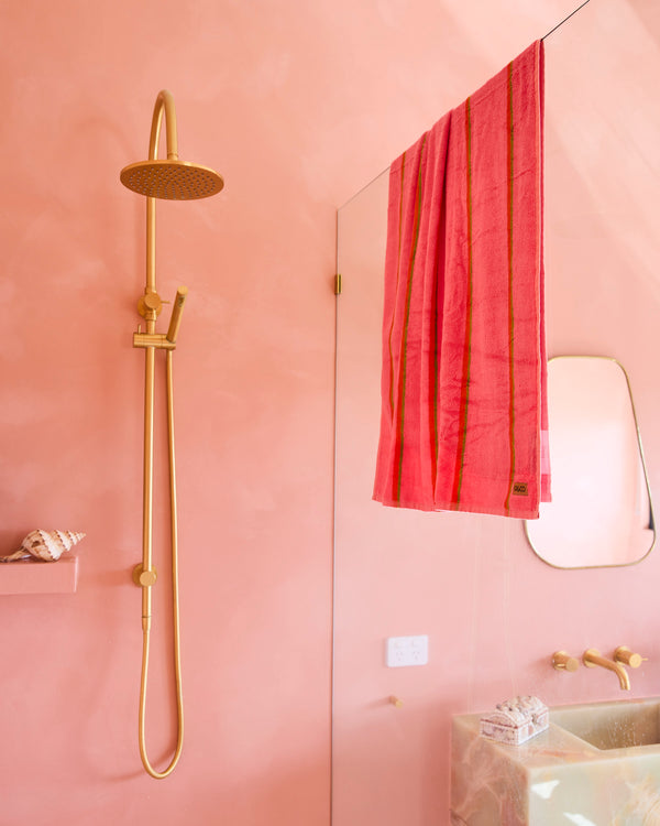 Wategos Soiree Stripe Bamboo Terry Bath Towel