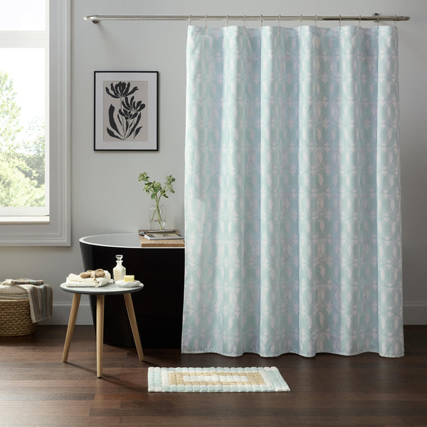 Martex Arcadia Gemma 72x72 Sage Shower Curtain