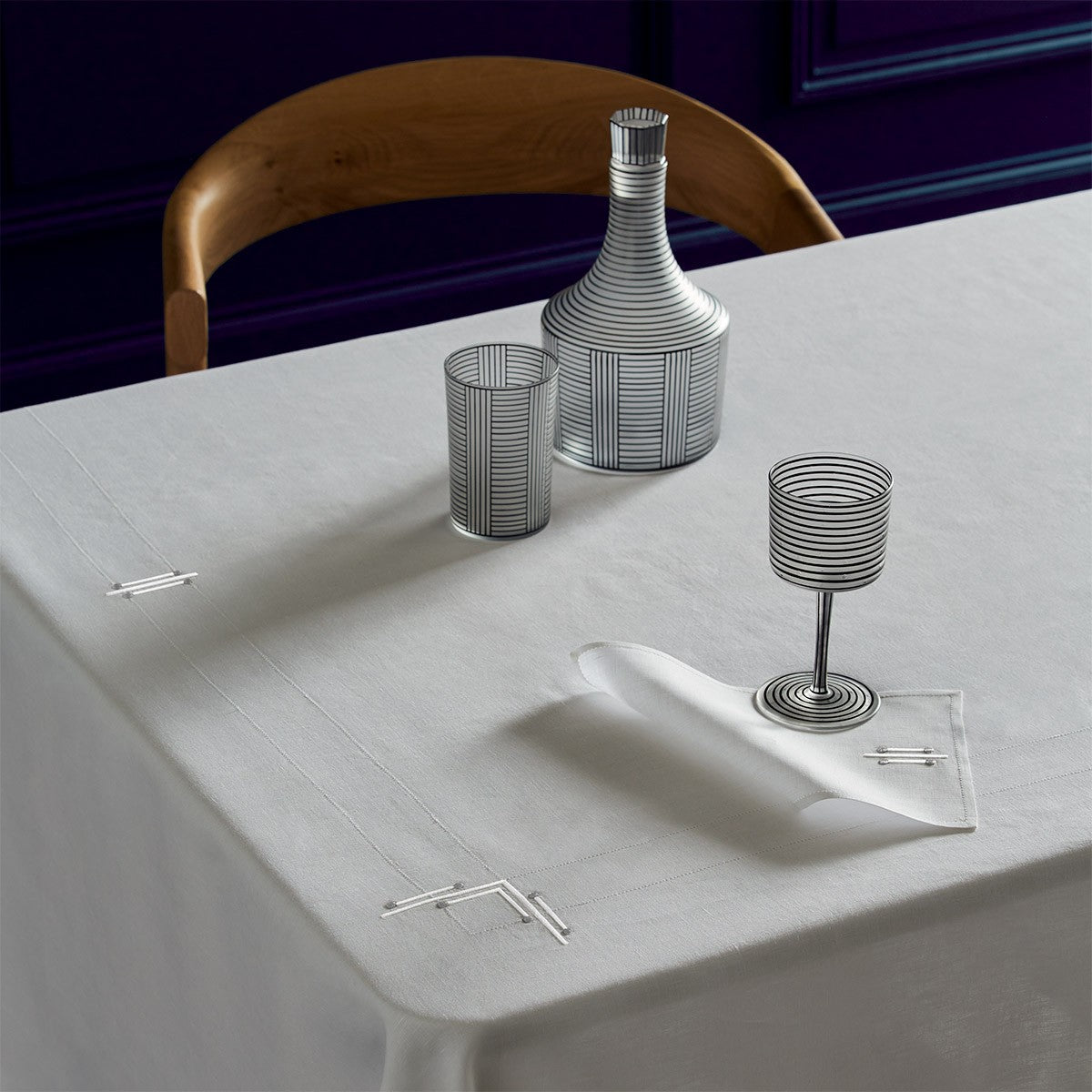 Yves Delorme Couture Piano Cocktail Napkins Set of 4