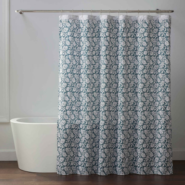 Martex Arcadia Grove 72x72 Steel Shower Curtain