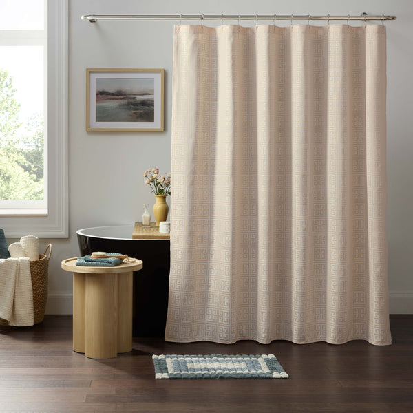 Martex Arcadia Dune 72x72 Pebble Shower Curtain