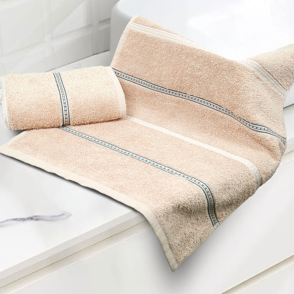 Urban Comfort 2 Pc Hand Towel Set,Hexa Brown| 450 GSM Cotton|Dry Fast