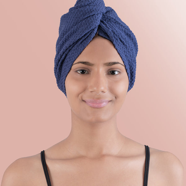 Urban Comfort Headwrap, Deep Cobalt| 240 GSM Cotton