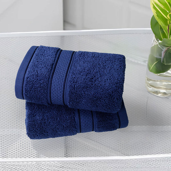 Indulgence 2Pc Hand Towel, Patriot Blue|600 GSM Cotton