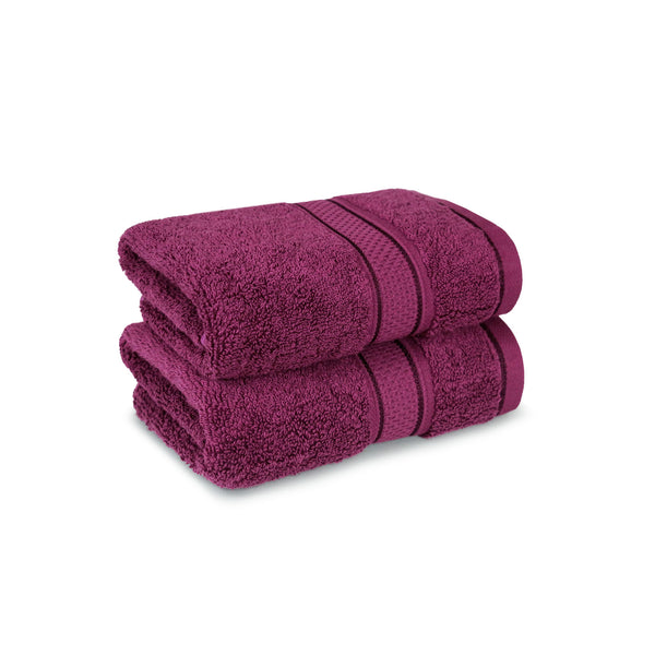 Indulgence 2Pc Hand Towel, Grape Wine|600 GSM Cotton