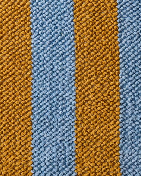 Como Stripe Round Bath Mat