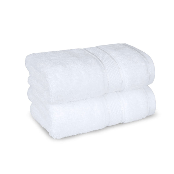 Indulgence 2Pc Hand Towel, Bright White|600 GSM Cotton
