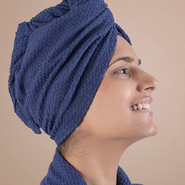 Urban Comfort Headwrap, Deep Cobalt| 240 GSM Cotton