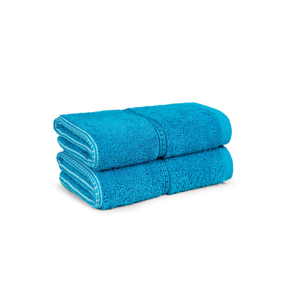 Urban Comfort 2 Pc Hand Towel Set,Tiffany Teal| 450 GSM Cotton|Dry Fast
