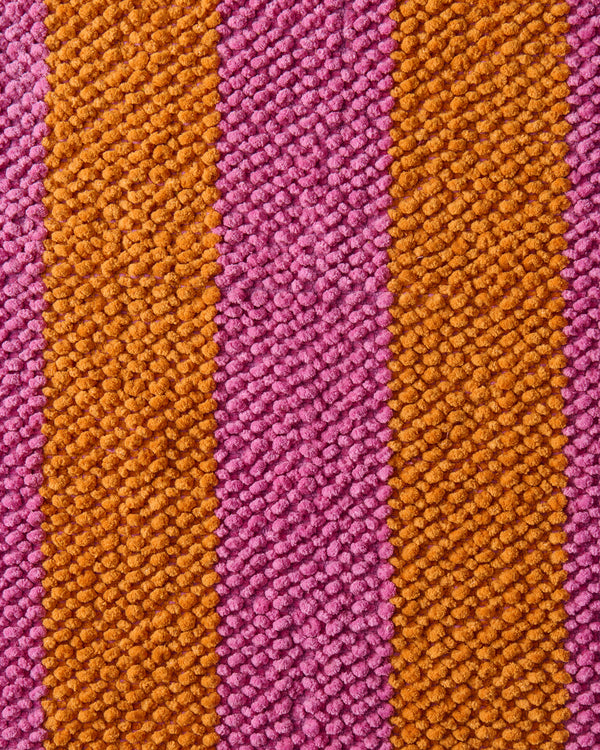 Fun Times Stripe Round Bath Mat