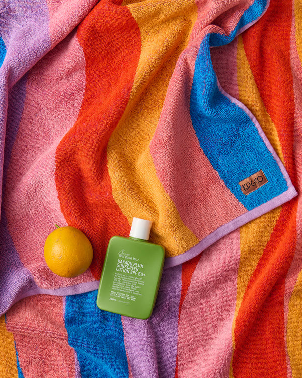 Surfs Up Terry Beach Towel