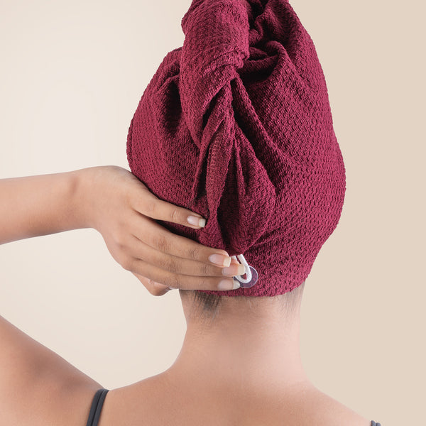 Urban Comfort Headwrap, Wine| 240 GSM Cotton