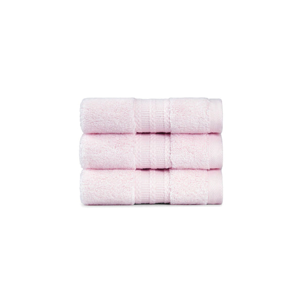 Luxury 3 Pc Face Towel Set, Blush Pink|625 GSM Premium Cotton| Antimicrobial