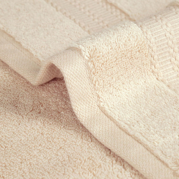 Luxury 3 Pc Face Towel Set, Chiffon Beige|625 GSM Premium Cotton| Antimicrobial
