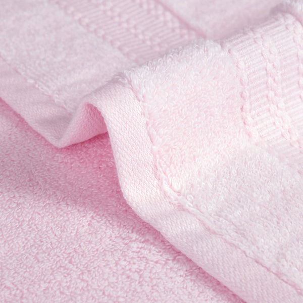 Luxury 3 Pc Face Towel Set, Blush Pink|625 GSM Premium Cotton| Antimicrobial