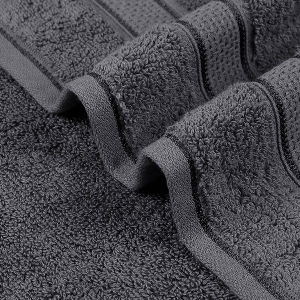 Indulgence 2Pc Hand Towel, Anchor Grey|600 GSM Cotton
