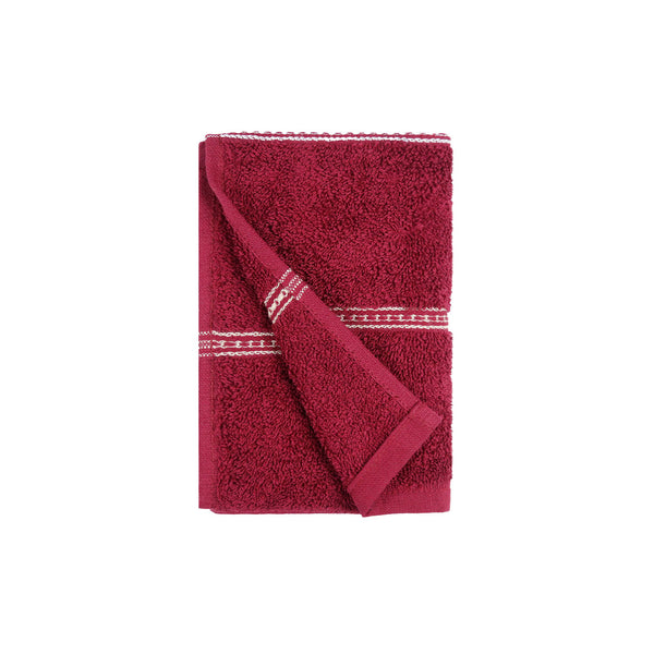 Urban Comfort 2 Pc Hand Towel Set,Rosie Wine| 450 GSM Cotton|Dry Fast