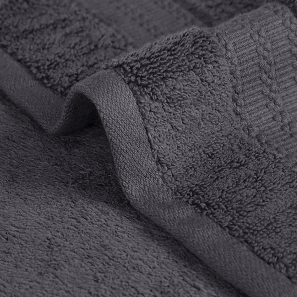 Luxury 3 Pc Face Towel Set, Ash Grey|625 GSM Premium Cotton| Antimicrobial