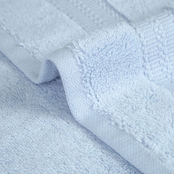 Luxury 3 Pc Face Towel Set, Grace Blue|625 GSM Premium Cotton| Antimicrobial