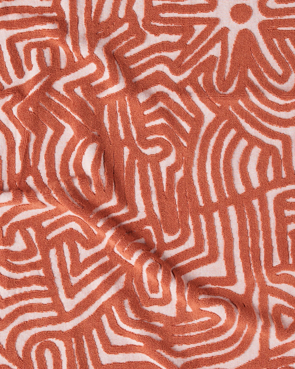 Kalaya Tjukurpa Sand Embossed Terry Hand Towel