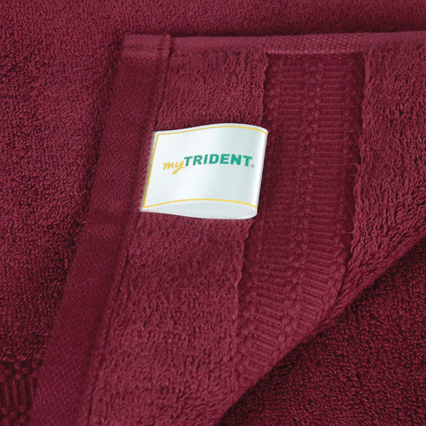 Luxury 3 Pc Face Towel Set, Berry Wine|625 GSM Premium Cotton| Antimicrobial