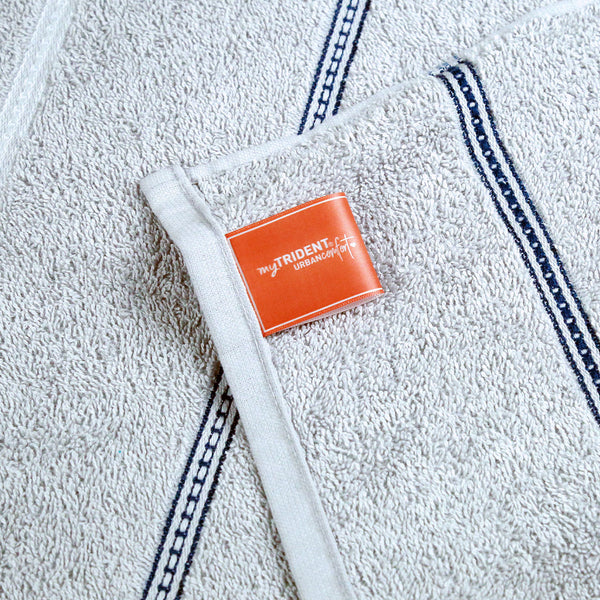 Urban Comfort 2 Pc Hand Towel Set, Disty Grey| 450 GSM Cotton|Dry Fast