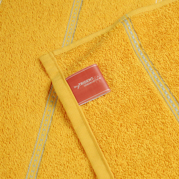 Urban Comfort 2 Pc Hand Towel Set, Drama Yellow| 450 GSM Cotton|Dry Fast