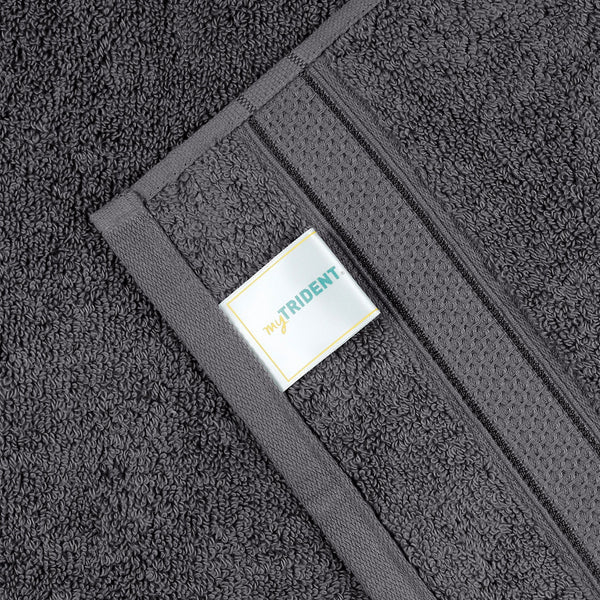 Indulgence 2Pc Hand Towel, Anchor Grey|600 GSM Cotton