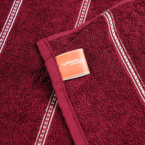 Urban Comfort 2 Pc Hand Towel Set,Rosie Wine| 450 GSM Cotton|Dry Fast