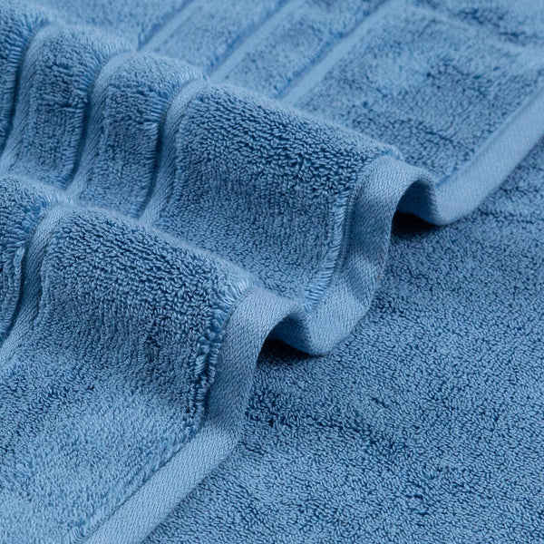 Luxe Home 2Pc Face Towel, Sea Blue| 600 GSM Cotton Bamboo
