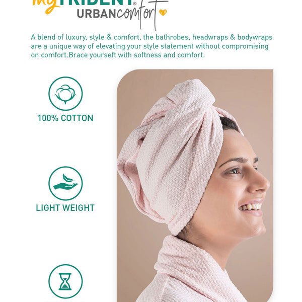 Urban Comfort Headwrap, Pink| 240 GSM Cotton