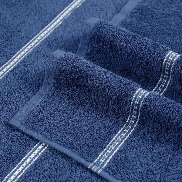 Urban Comfort 2 Pc Hand Towel Set,Doodle Blue| 450 GSM Cotton|Dry Fast