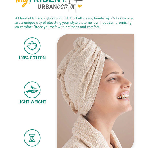 Urban Comfort Headwrap, Sand| 240 GSM Cotton