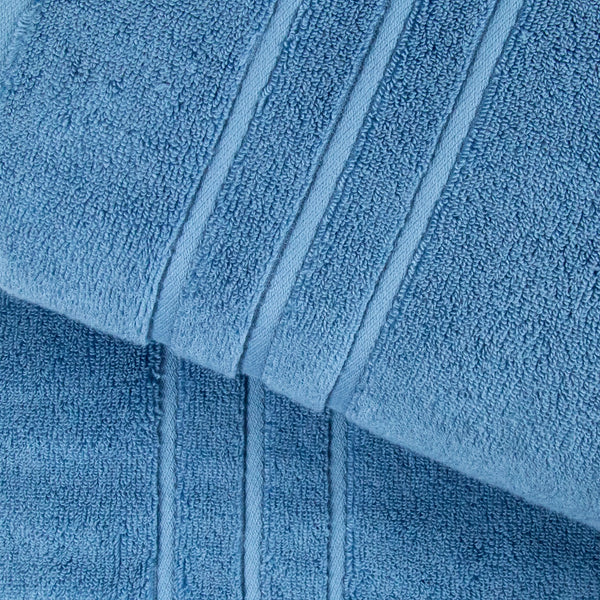 Luxe Home 2Pc Face Towel, Sea Blue| 600 GSM Cotton Bamboo