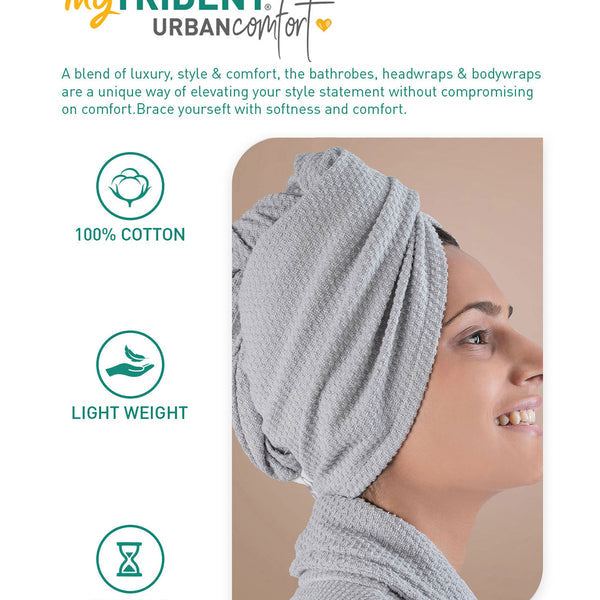 Urban Comfort Headwrap, Lunar Rock| 240 GSM Cotton