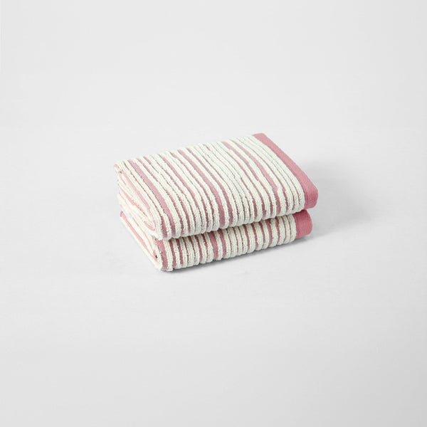 Indulgence Painterly Patterns 2 Pc Hand Towel Set, Dahlia |575 GSM Cotton