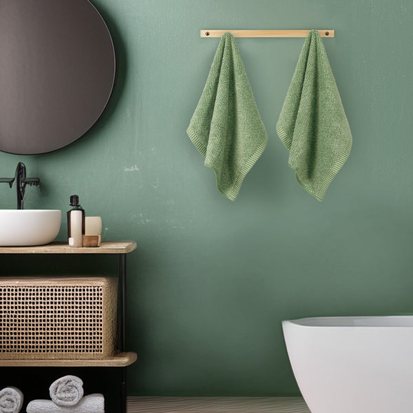 Indulgence Painterly Patterns 2 Pc Hand Towel Set, Mitzier |575 GSM Cotton