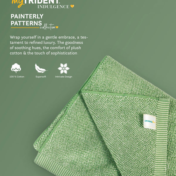 Indulgence Painterly Patterns 2 Pc Hand Towel Set, Mitzier |575 GSM Cotton