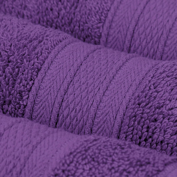 Soft Comfort 12Pc Towel Set, Plum|509 GSM Cotton|Air Rich Technology