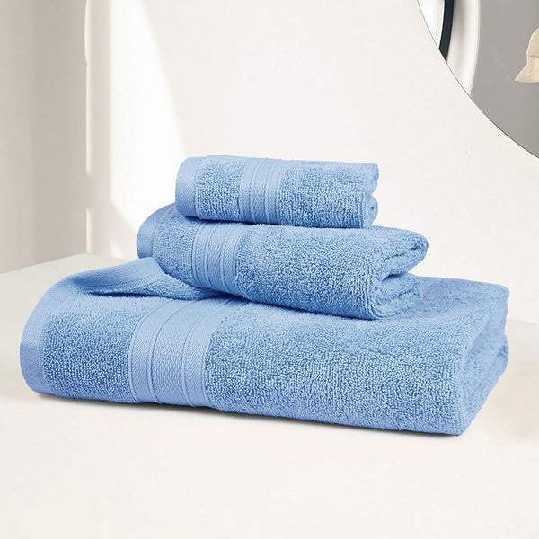 Soft Comfort 3Pc Towel Set, Allure|509 GSM Cotton|Air Rich Technology