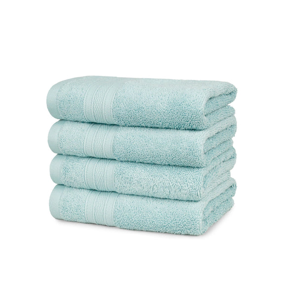 Soft Comfort 4Pc Hand Towel Set, Nile Blue|509 GSM Cotton|Air Rich Technology